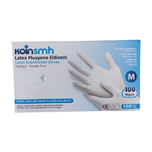 Latex Pudrasız Muayene Eldiveni